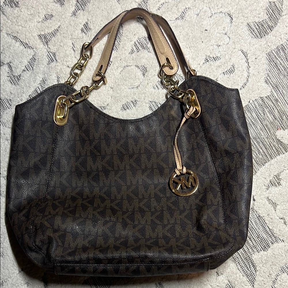 Michael Kors Brown Signature Tote Bag